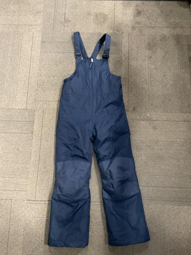 Used Lands End Snow Bibs Y Navy Blue LG 11614-S000230148