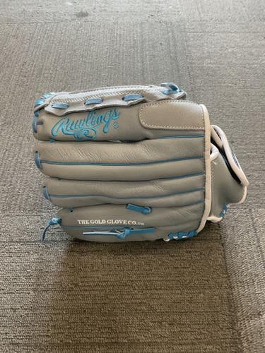 Used Rawlings FASTPITCH WFP125GCB BB/SB Glove RH Throw Grey 12 1/2" 11614-S000230109