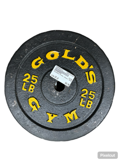 Used Golds Gym Standard Plate (Each) 25 lb 11347-S000263088