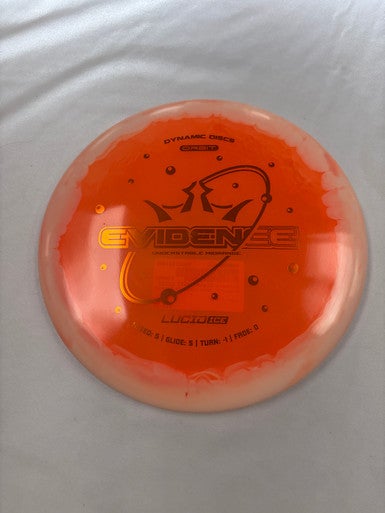 Used Dynamic Discs ORBIT LUCID ICE EVIDENCE Disc Golf Driver Orange 11490-S000268622