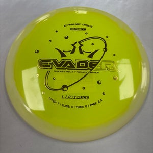 Used Dynamic Discs ORBIT LUCID ICE EVADER Disc Golf Driver Yellow 11490-S000268616