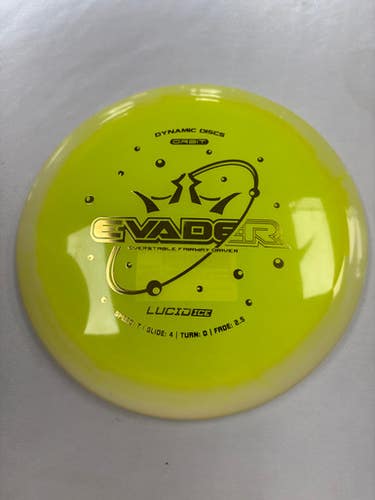 Used Dynamic Discs ORBIT LUCID ICE EVADER Disc Golf Driver Yellow 11490-S000268610