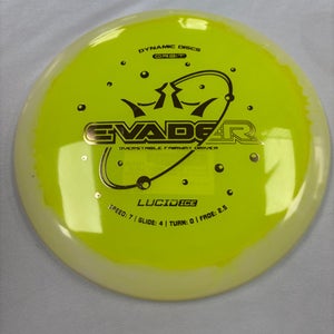 Used Dynamic Discs ORBIT LUCID ICE EVADER Disc Golf Driver Yellow 11490-S000268613