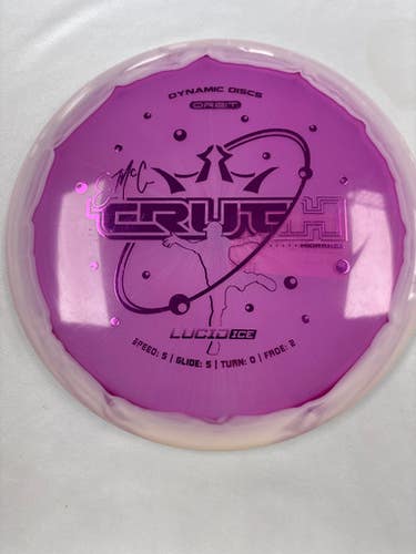 Used Dynamic Discs ORBIT LUCID ICE TRUTH Disc Golf Driver Purple 11490-S000268606