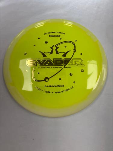 Used Dynamic Discs ORBIT LUCID ICE EVADER Disc Golf Driver Yellow 11490-S000268609