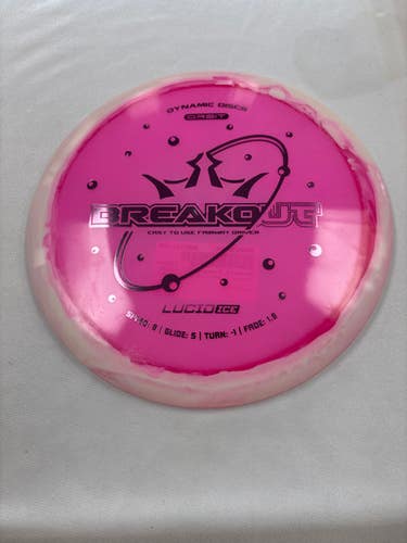 Used Dynamic Discs ORBIT LUCID ICE BREAKOUT Disc Golf Driver Pink 11490-S000268604