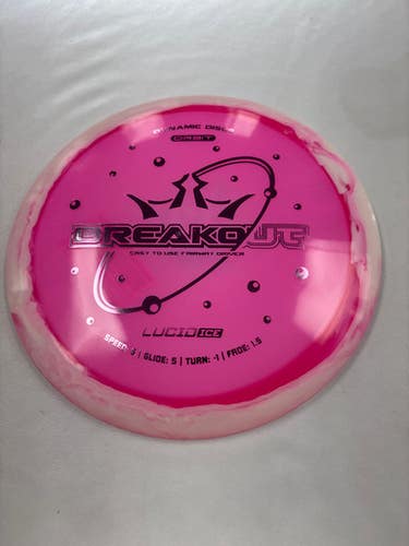 Used Dynamic Discs ORBIT LUCID ICE BREAKOUT Disc Golf Driver Pink 11490-S000268602