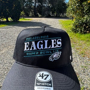 Philadelphia Eagles - Black Adult Unisex One Size Fits All 47 Brand Hat (New)