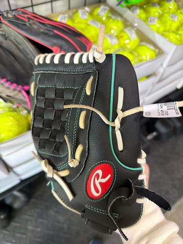 Used Rawlings FASTPITCH WFP115MT BB/SB Glove RH Throw Black 11 1/2" 11605-S000211549
