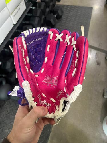 Used Rawlings HFP10PPW BB/SB Glove RH Throw Pink 10" 11605-S000208274
