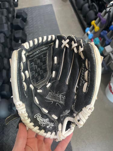 Used Rawlings HFP105BW BB/SB Glove RH Throw Black 10 1/2" 11605-S000207977