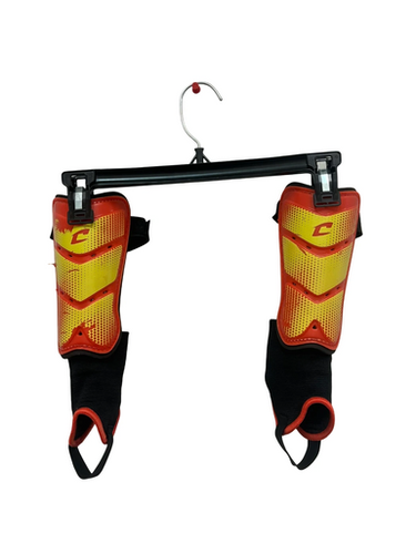 Used Champro Soccer Shin Guards Junior Orange SM 11692-S000145953