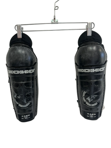 Used Koho BLACK Junior Shin Guards Black 10" 11692-S000145961