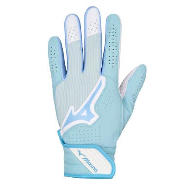 New Mizuno FINCH BB/SB Batting Gloves Sky Blue SM 11692-MIZ3304645555SM