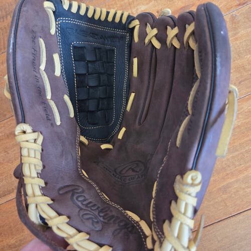 Rawlings RH rbg36bc Baseball/Softball Glove 12.5" Nice Glove/Game Ready