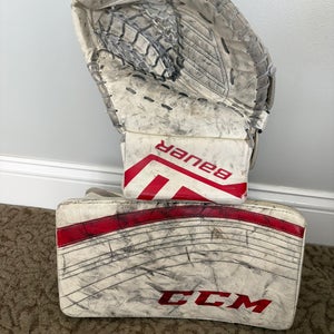 Bauer Regular (Used) Goalie Glove - CCM Blocker