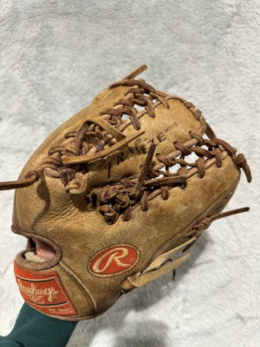 Brown Rawlings Sandlot RH Outfield Baseball Glove 12" (Used)