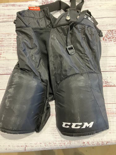 Black Junior Large CCM LTP Hockey Pants (Used)