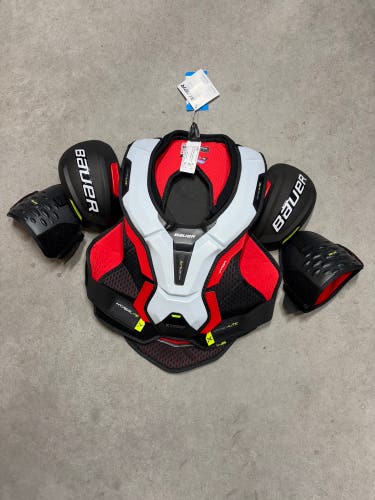 NHL Columbus Blue Jackets Senior Large Bauer Vapor hyperlite Pro Stock Shoulder Pads (New)