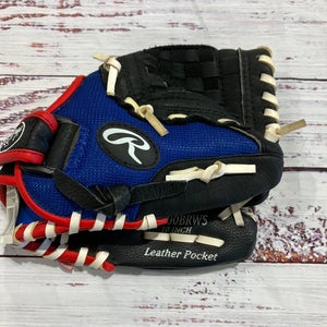 Blue Rawlings Playmaker Series RH Baseball Glove 10" (Used)