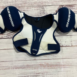 Medium Youth Sher-Wood PlayRite Shoulder Pads (Used)