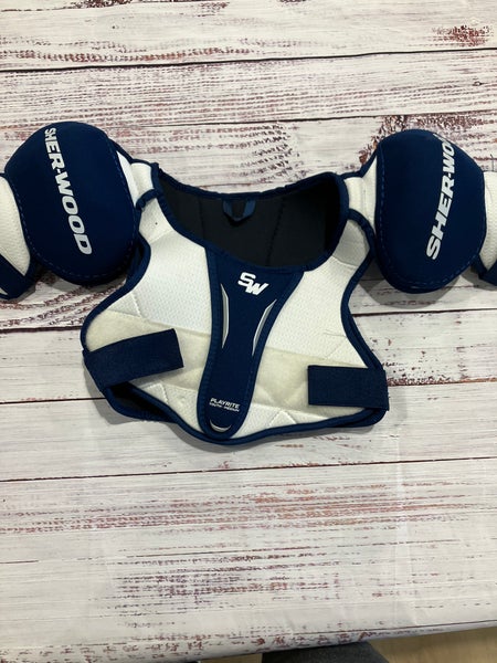 Medium Youth Sher-Wood PlayRite Shoulder Pads (Used)