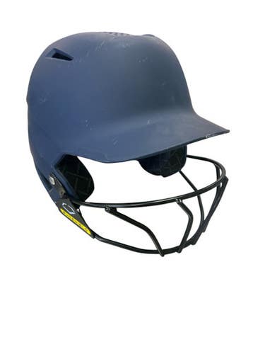 Used Evoshield WTV7135NA Batting Helmet w/Mask Navy Blue SM 11862-S000092459