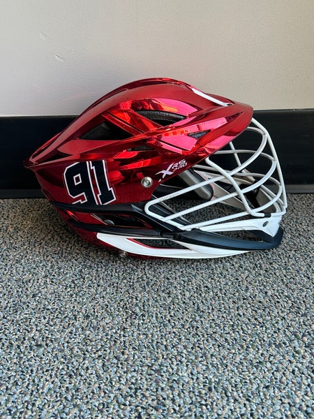 Used Chrome Red Cascade XRS Pro Helmet | Team 91