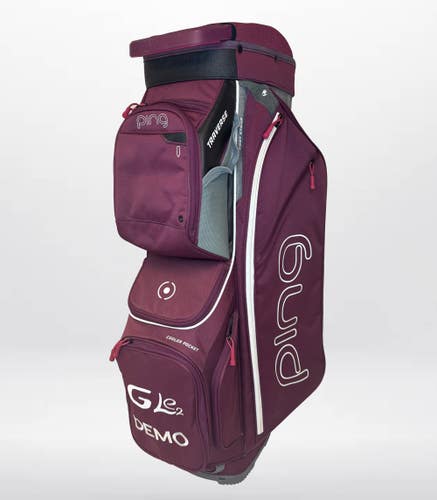 Ping Traverse Cart Bag (Garnet/Heather Grey/Magenta, 14-way) G LE2 Demo 2022