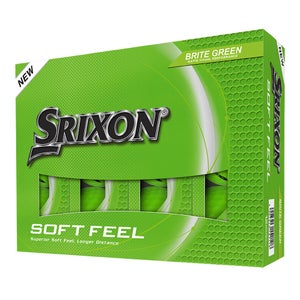 Srixon Soft Feel Golf Balls (Brite Green, 12pk) 1DZ 2025 NEW
