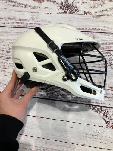 White Youth Warrior Burn Junior Helmet (Used)