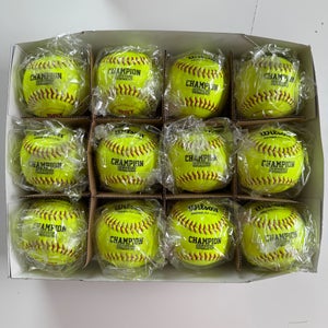 NEW Wilson A9260 11" ASA USA Cork Core Leather Fastpitch Softballs 47/375 - 1 Dz