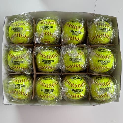 NEW Wilson A9260 11" ASA USA Cork Core Leather Fastpitch Softballs 47/375 - 1 Dz