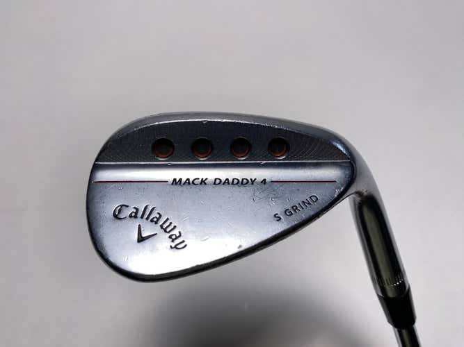 Callaway Mack Daddy 4 Chrome Wedge 56* 10 Bounce S-Grind S200 115g Steel Mens RH