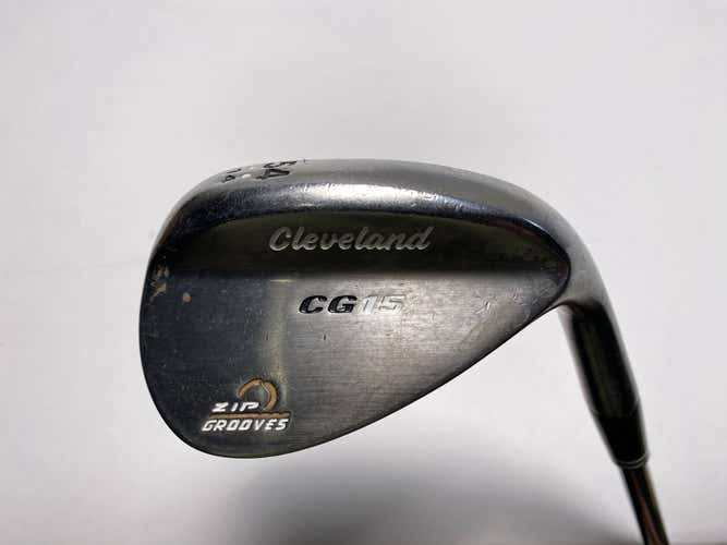 Cleveland CG15 Black Pearl Wedge 54* 14 Bounce Wedge Steel Mens RH Midsize Grip