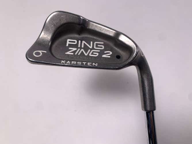 Ping Zing 2 Single 6 Iron Black Dot Karsten JZ Regular Steel Mens RH