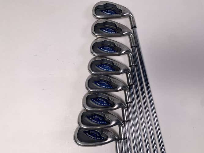 Callaway Steelhead X-16 Iron Set 3-PW Uniflex Steel Mens RH