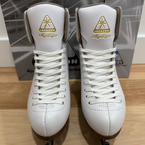 Jackson Ultima Mystiques JS1490 Ladies Women White Figure Ice Skates Size 4.5 C
