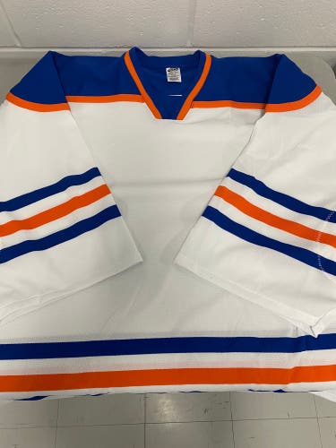 Edmonton Oiler colors goalie Jersey