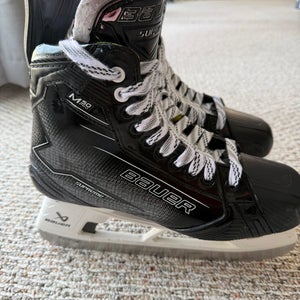 Black/Gray 2024 Bauer Supreme M50 Pro Hockey Skates 9 (Used)