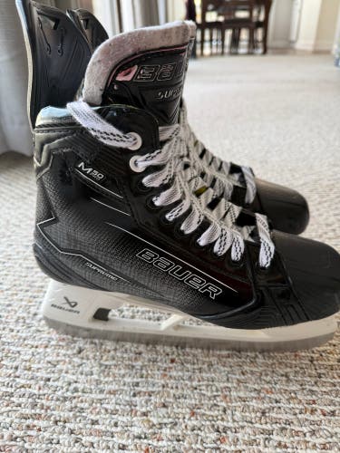 Black/Gray 2024 Bauer Supreme M50 Pro Hockey Skates 9 (Used)