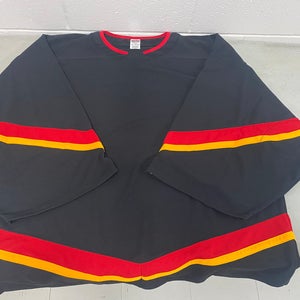 Calgary Flames colors goalie Jersey