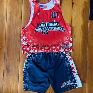 National Invitational Men’s lacrosse jersey and shorts #111
