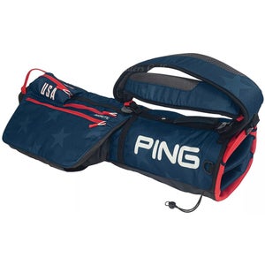 Ping 2022 Moonlite USA Navy/Red 4-Way Golf Carry Sunday Bag