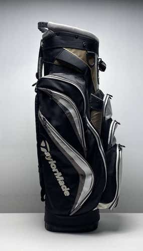 TaylorMade Catalina Cart Bag Black 14-Way Divide Single Strap Golf Bag