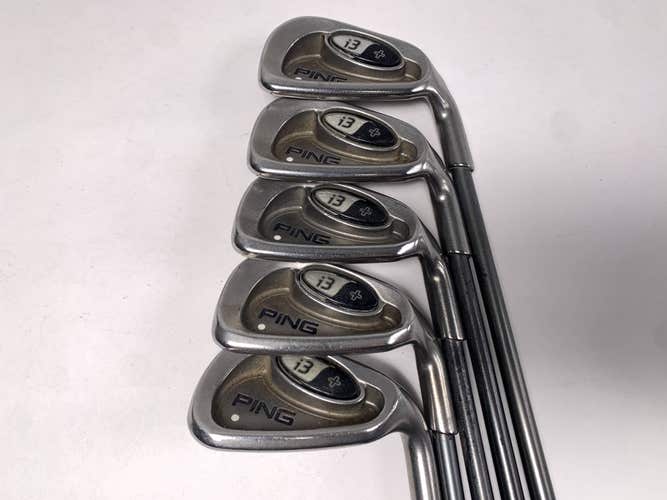 Ping i3 + Iron Set 6-PW White Dot Stiff Graphite Mens RH