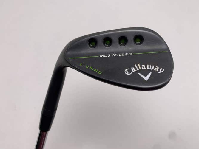 Callaway MD3 Milled Black S-Grind Gap Wedge GW 52* 10 Bounce S-Grind DG Wedge LH