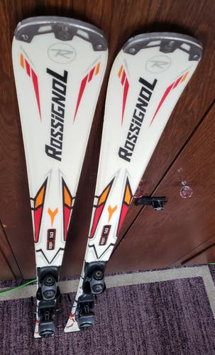 163cm SKIS ROSSIGNOL PURSUIT ADULT w/ROSSIGNOL 100 BINDINGS *USED* CLEANED