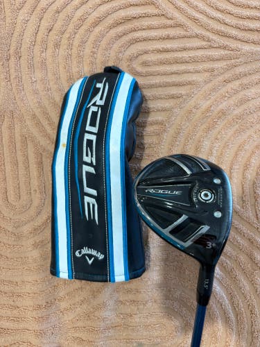 Men's Callaway Rogue Sub Zero 3+ Fairway Wood RH | Project X Even Flow 6.0 S-Flex 75G Shaft (Used)