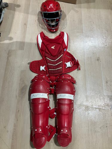Red Intermediate Easton Jen Schro Catcher's Combo (Used)